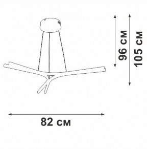 Подвесной светильник Vitaluce V2708 V2708-0/3S в Златоусте - zlatoust.ok-mebel.com | фото 3
