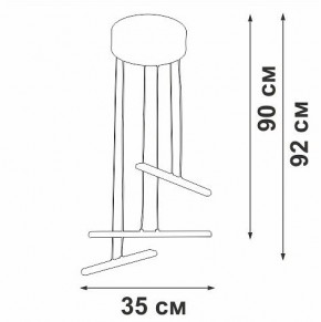Подвесной светильник Vitaluce V3046 V3046-1/3S в Златоусте - zlatoust.ok-mebel.com | фото 5