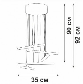 Подвесной светильник Vitaluce V3046 V3046-1/5S в Златоусте - zlatoust.ok-mebel.com | фото 5
