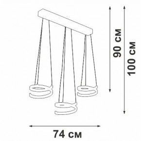 Подвесной светильник Vitaluce V3047 V3047-0/3S в Златоусте - zlatoust.ok-mebel.com | фото 4