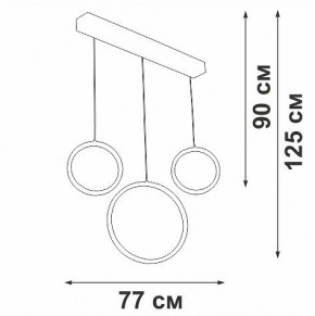 Подвесной светильник Vitaluce V3050 V3050-0/3S в Златоусте - zlatoust.ok-mebel.com | фото 5