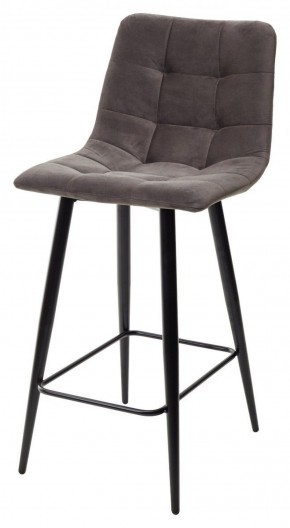 Полубарный стул CHILLI-QB графит #14, велюр / черный каркас (H=66cm) М-City в Златоусте - zlatoust.ok-mebel.com | фото