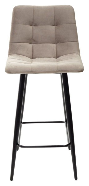 Полубарный стул CHILLI-QB латте #25, велюр / черный каркас (H=66cm) М-City в Златоусте - zlatoust.ok-mebel.com | фото 1