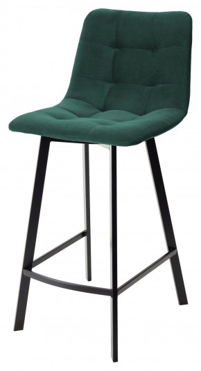 Полубарный стул CHILLI-QB SQUARE зеленый #19, велюр / черный каркас (H=66cm) М-City в Златоусте - zlatoust.ok-mebel.com | фото