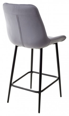 Полубарный стул ХОФМАН, цвет H-14 Серый, велюр / черный каркас H=63cm М-City в Златоусте - zlatoust.ok-mebel.com | фото 5