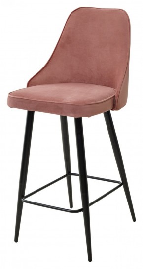 Полубарный стул NEPAL-PB РОЗОВЫЙ #15, велюр/ черный каркас (H=68cm) М-City в Златоусте - zlatoust.ok-mebel.com | фото