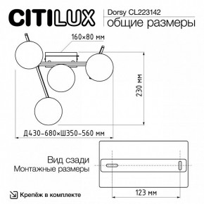 Потолочная люстра Citilux Dorsy CL223142 в Златоусте - zlatoust.ok-mebel.com | фото 11