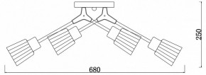 Потолочная люстра Escada Felicia 1137/6P в Златоусте - zlatoust.ok-mebel.com | фото 3