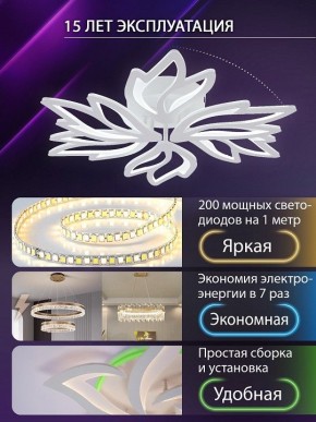 Потолочная люстра Natali Kovaltseva RIF LED LAMPS 81118/5C в Златоусте - zlatoust.ok-mebel.com | фото 5