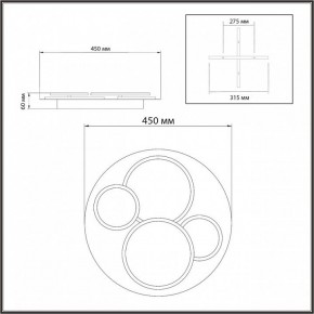 Потолочная люстра Sonex Pine 7734/60L в Златоусте - zlatoust.ok-mebel.com | фото 9