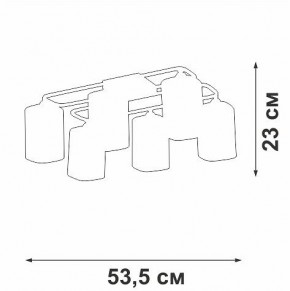 Потолочная люстра Vitaluce V3092 V3092-1/6PL в Златоусте - zlatoust.ok-mebel.com | фото 4