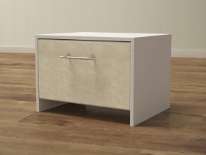 PROxSON Тумба Varna (ЛДСП Белая+ткань Белый/Savana Milk (молочный)) 51x40 в Златоусте - zlatoust.ok-mebel.com | фото