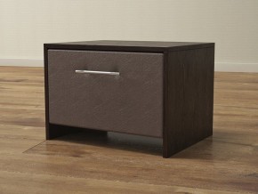 PROxSON Тумба Varna (ЛДСП Венге+экокожа Дуб венге с коричневым) 51x40 в Златоусте - zlatoust.ok-mebel.com | фото