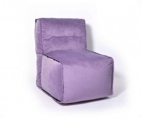 Прямое модульное бескаркасное кресло Комфорт (Фиолет велюр) в Златоусте - zlatoust.ok-mebel.com | фото