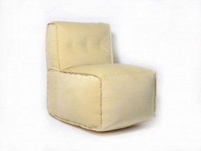 Прямое модульное бескаркасное кресло Комфорт (Желтый велюр) в Златоусте - zlatoust.ok-mebel.com | фото