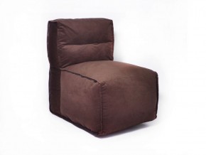 Прямое модульное бескаркасное кресло Комфорт (Шоколад велюр) в Златоусте - zlatoust.ok-mebel.com | фото