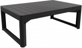 Раскладной стол Лион с регулируемой высотой столешницы (Lyon rattan table) графит (h400/650) в Златоусте - zlatoust.ok-mebel.com | фото 2