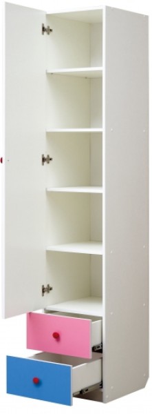 Шкаф 1-но дверный с ящиками и фотопечатью Совята 1.1 (400) в Златоусте - zlatoust.ok-mebel.com | фото 2