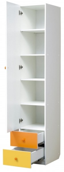 Шкаф 1-но дверный с ящиками и зеркалом Радуга (400) в Златоусте - zlatoust.ok-mebel.com | фото 2