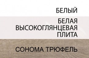 Шкаф 2D/TYP 20A, LINATE ,цвет белый/сонома трюфель в Златоусте - zlatoust.ok-mebel.com | фото 4