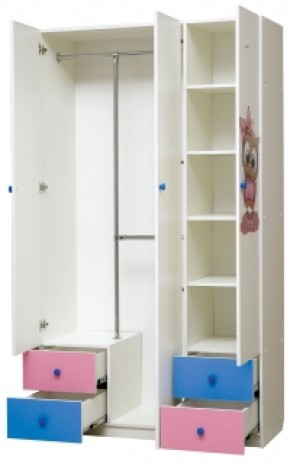 Шкаф 3-х дверный с ящиками и фотопечатью Совята 3.1 (1200) в Златоусте - zlatoust.ok-mebel.com | фото 2