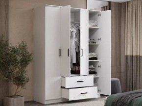 Шкаф 4-х створчатый Титан (белый) в Златоусте - zlatoust.ok-mebel.com | фото 4