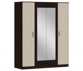 Шкаф 4х дверный с зеркалами Уют СБ-2750/1.Н (Венге/Паллада) в Златоусте - zlatoust.ok-mebel.com | фото 1
