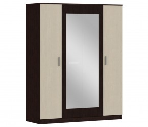 Шкаф 4х дверный с зеркалами Уют СБ-2750/1.Н (Венге/Паллада) в Златоусте - zlatoust.ok-mebel.com | фото