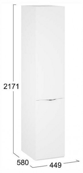 Шкаф для белья Глосс СМ-319.07.001 в Златоусте - zlatoust.ok-mebel.com | фото 4
