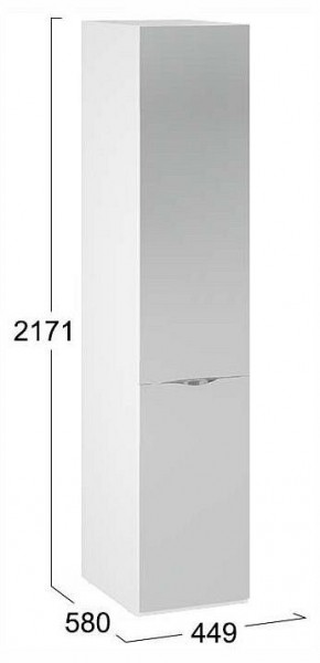 Шкаф для белья Глосс СМ-319.07.002 в Златоусте - zlatoust.ok-mebel.com | фото 4