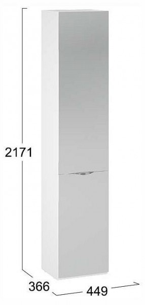 Шкаф для белья Глосс СМ-319.07.012 в Златоусте - zlatoust.ok-mebel.com | фото 4