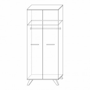Шкаф для одежды 800 Вега Скандинавия в Златоусте - zlatoust.ok-mebel.com | фото 7