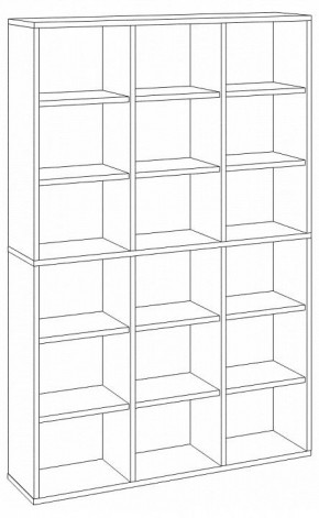 Шкаф книжный Домино СУ(ш3в2)+6ФГ в Златоусте - zlatoust.ok-mebel.com | фото 2