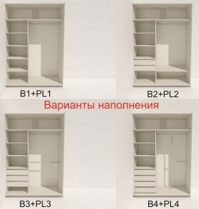 Шкаф-купе 1400 серии SOFT D6+D4+B2+PL2 (2 ящика+1штанга+1 полка) профиль «Капучино» в Златоусте - zlatoust.ok-mebel.com | фото 7