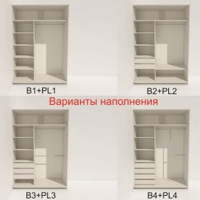 Шкаф-купе 1600 серии SOFT D1+D3+B2+PL1 (2 ящика+1штанга) профиль «Графит» в Златоусте - zlatoust.ok-mebel.com | фото 5