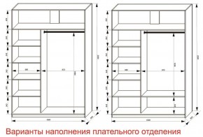 Шкаф-купе 1600 серии SOFT D6+D4+B2+PL2 (2 ящика+1штанга+1 полка) профиль «Капучино» в Златоусте - zlatoust.ok-mebel.com | фото 8