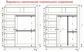 Шкаф-купе 1800 серии SOFT D8+D2+B2+PL4 (2 ящика+F обр.штанга) профиль «Графит» в Златоусте - zlatoust.ok-mebel.com | фото 8