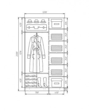 Шкаф-купе ХИТ 22-4-12-11 (420) в Златоусте - zlatoust.ok-mebel.com | фото 5