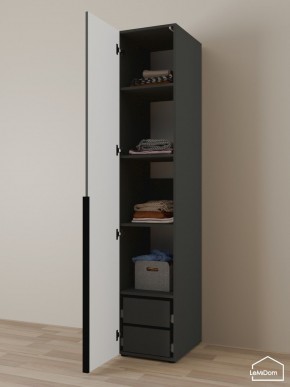Шкаф Linnea MHR-1-4 2050х400х510 (Графит-М 11.1.25) в Златоусте - zlatoust.ok-mebel.com | фото 5