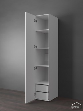 Шкаф Linnea MHR-1PO-4 2050х400х510 (Белый-М 11.1.1) в Златоусте - zlatoust.ok-mebel.com | фото 5