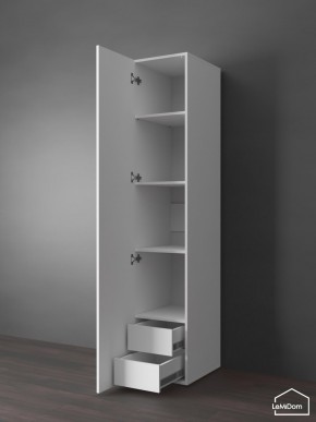 Шкаф Linnea MHR-1PO-4 2050х400х510 (Белый-М 11.1.2) в Златоусте - zlatoust.ok-mebel.com | фото 4