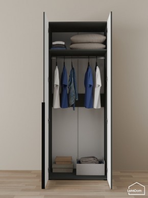Шкаф Linnea MHR-2 2050х800х510 (Графит-М 11.1.25) в Златоусте - zlatoust.ok-mebel.com | фото 4