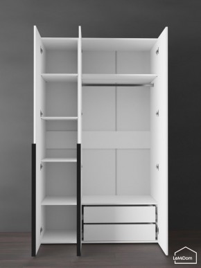 Шкаф Linnea MHR-3-2 2050х1200х510 (Белый-М 11.1.2) в Златоусте - zlatoust.ok-mebel.com | фото 5