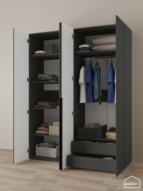 Шкаф Linnea MHR-4-2 2050х1600х510 (Графит-М 11.1.25) в Златоусте - zlatoust.ok-mebel.com | фото 5