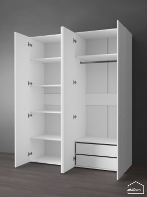 Шкаф Linnea MHR-4PO-2 2050х1600х510 (Белый-М 11.1.2) в Златоусте - zlatoust.ok-mebel.com | фото 5