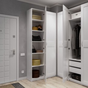 Шкаф МАКС однодверный узкий, цвет белый в Златоусте - zlatoust.ok-mebel.com | фото 4