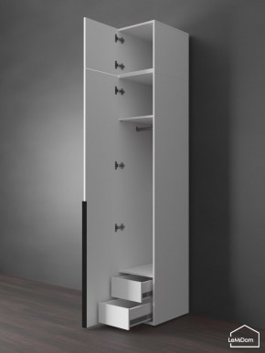 Шкаф с антресолью Linnea MHR-1A-3 2450х400х510 (Белый-М 11.1.1) в Златоусте - zlatoust.ok-mebel.com | фото 6