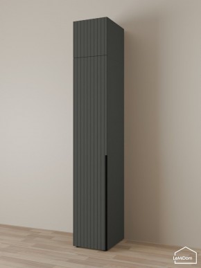 Шкаф с антресолью Linnea MHR-1A-4 2450х400х510 (Графит-М 11.1.25) в Златоусте - zlatoust.ok-mebel.com | фото