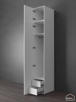 Шкаф с антресолью Linnea MHR-1POA-3 2450х400х510 (Белый-М 11.1.1) в Златоусте - zlatoust.ok-mebel.com | фото 6