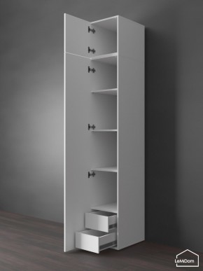Шкаф с антресолью Linnea MHR-1POA-4 2450х400х510 (Белый-М 11.1.1) в Златоусте - zlatoust.ok-mebel.com | фото 5